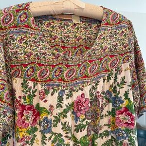 Vintage Style Hawaiian Muumuu  XL